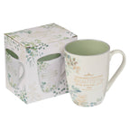 Beautiful in its Time Blue Floral Ceramic Mug - Ecclesiastes — Christian Art Gifts gift item