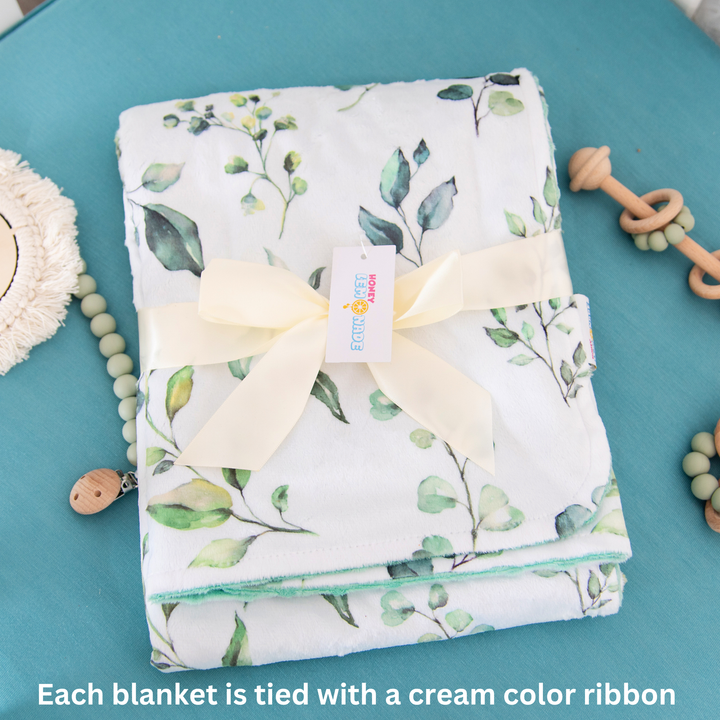 Premium Baby & Toddler Blanket - Peach Floral - Premium Swaddle from Honey Lemonade - Just $45.95! Shop now at Pat's Monograms