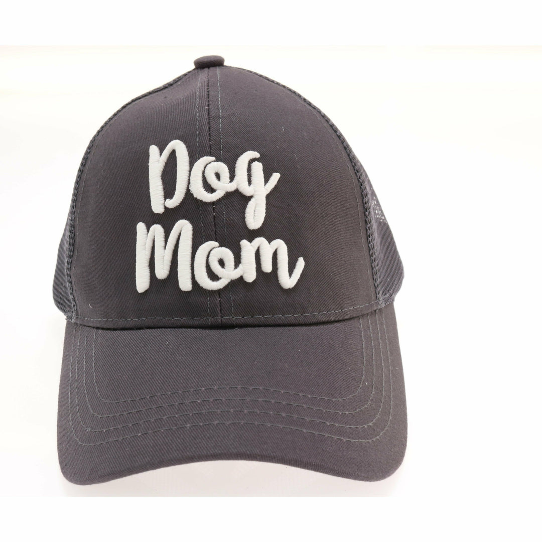 Dog Mom Embroidered Mesh Back High Ponytail CC Ball Cap - Premium Caps from C.C Beanie - Just $22.95! Shop now at Pat's Monograms