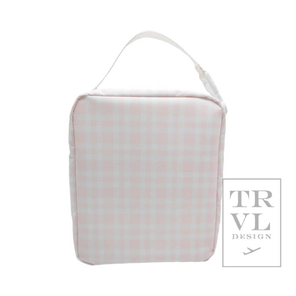 Lunch Box Insulated Lunch Bag - Pimlico Plaid Pink - Premium lunch bag from TRVL Design - Just $40! Shop now at Pat's Monograms