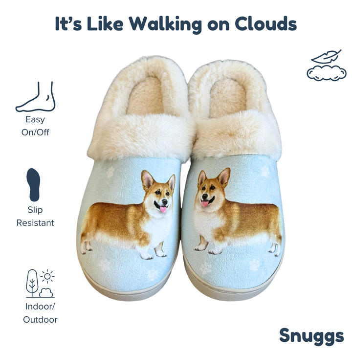 Welsh Corgi Snuggs Slippers - Premium Slippers from E&S Pets - Just $24.95! Shop now at Pat's Monograms