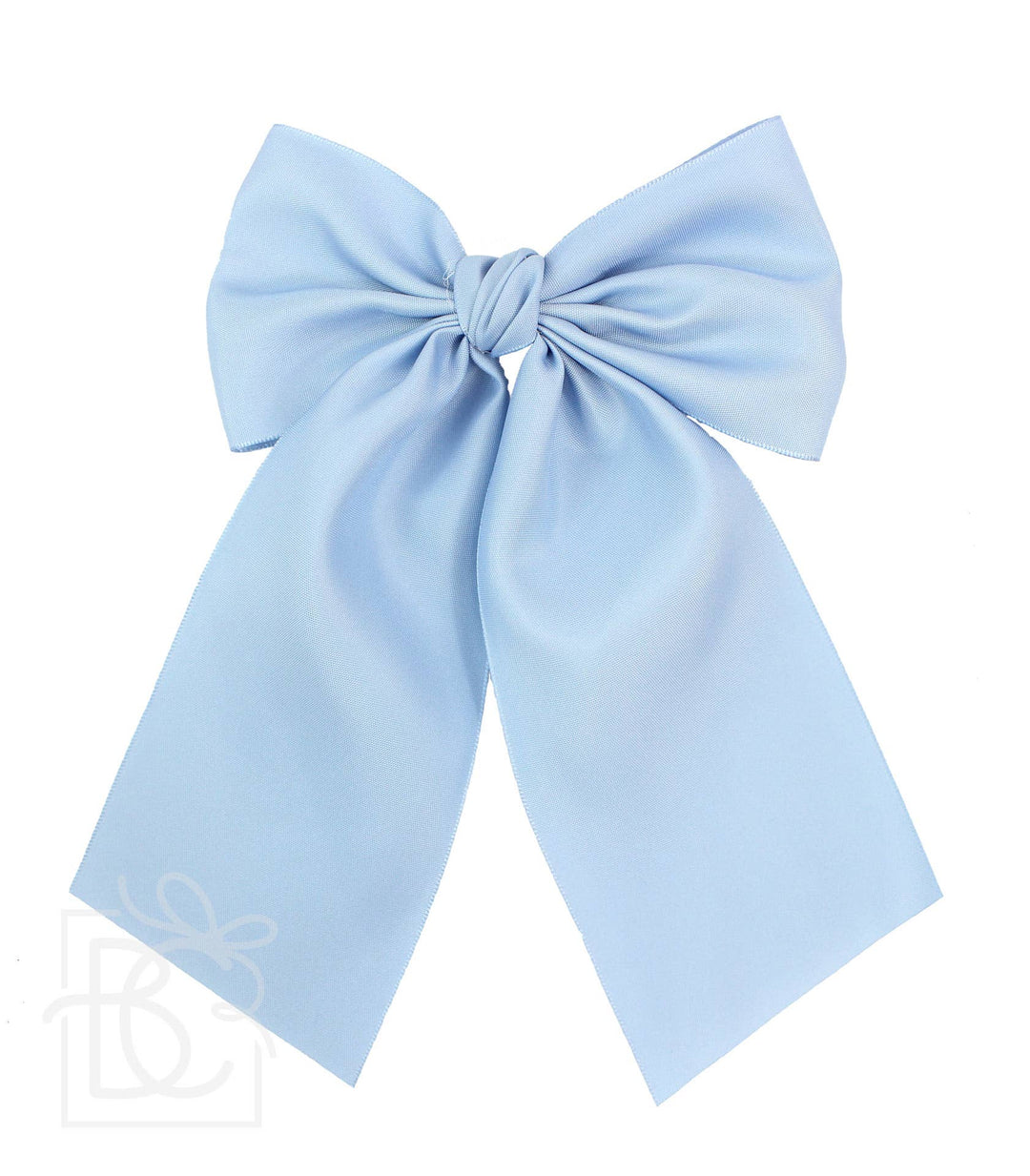 Matte Satin Longtail Hair Bow with Euro Knot - Premium Hairbows from Beyond Creations, LLC - Just $19.95! Shop now at Pat's Monograms