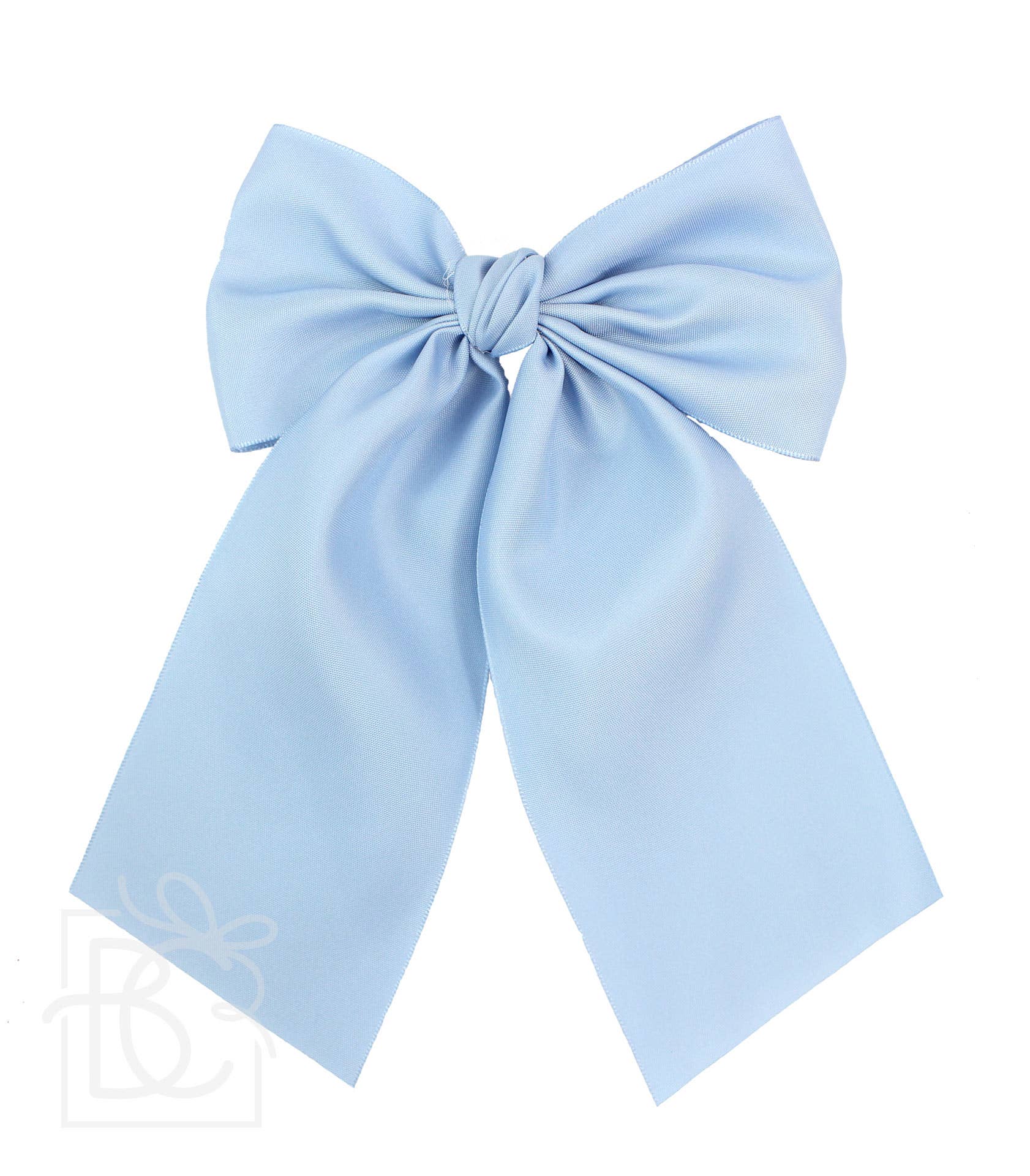 Matte Satin Longtail Hair Bow with Euro Knot - Premium Hairbows from Beyond Creations, LLC - Just $19.95! Shop now at Pat's Monograms