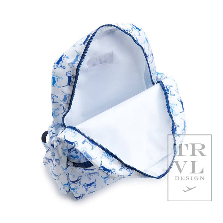 Backpacker - Backpack Ribbon Floral Blue - Premium Backpack from TRVL Design - Just $64.95! Shop now at Pat's Monograms