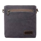 Canvas & Leather Women Crossbody - Silver/Davy's Gray — Sixtease Bags USA