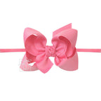 1/4" PANTYHOSE HEADBAND W/SIGNATURE GROSGRAIN BOW — Beyond Creations, LLC Baby Accessories