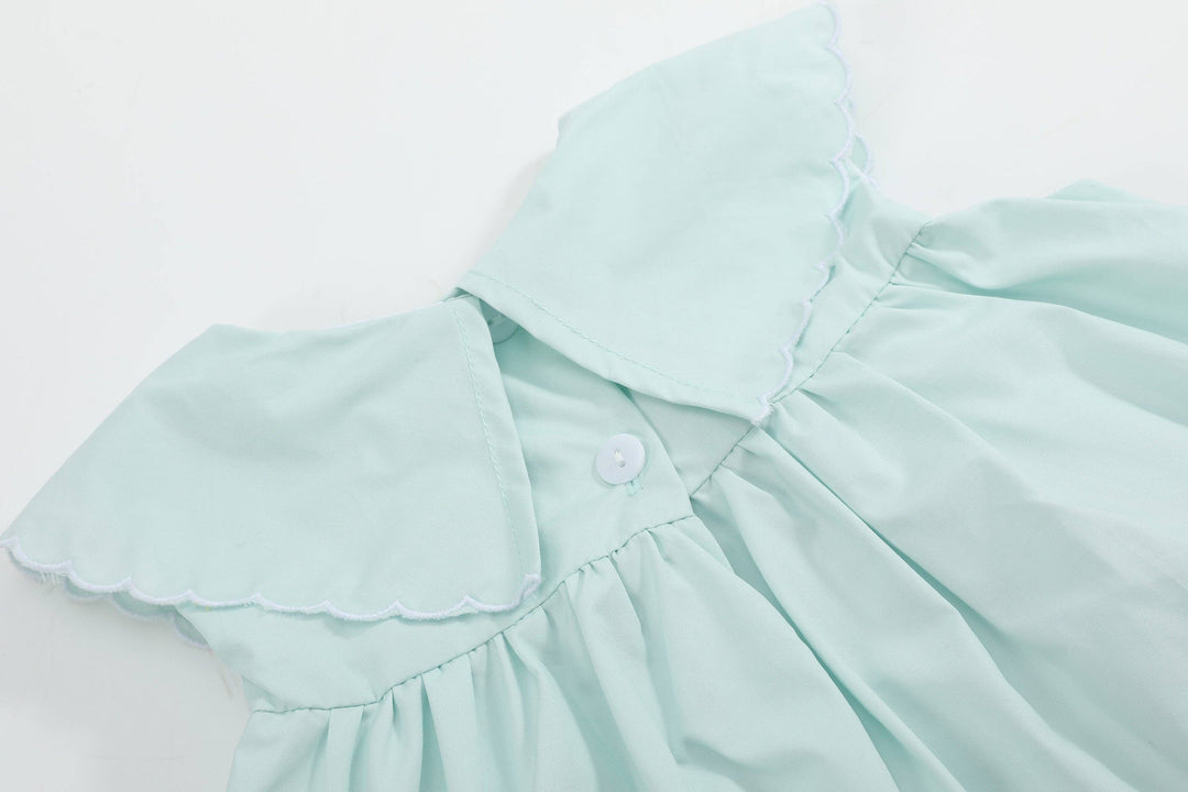 Misty Blue Fuzzy Chickies Dress - Premium Baby & Toddler Dresses from Lil Cactus - Just $39.95! Shop now at Pat's Monograms