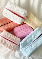 Regular Size Make Up Bag - TERRY: ONE SIZE / ALMOND — LoveLina