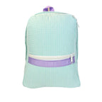 Small Seersucker Backpacks - Premium Backpack from Mint - Just $26.95! Shop now at Pat's Monograms