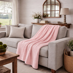Textured Waffle Large Throw Blanket - 60"x80" - Premium blanket from Fennco Styles - Just $38! Shop now at Pat's Monograms