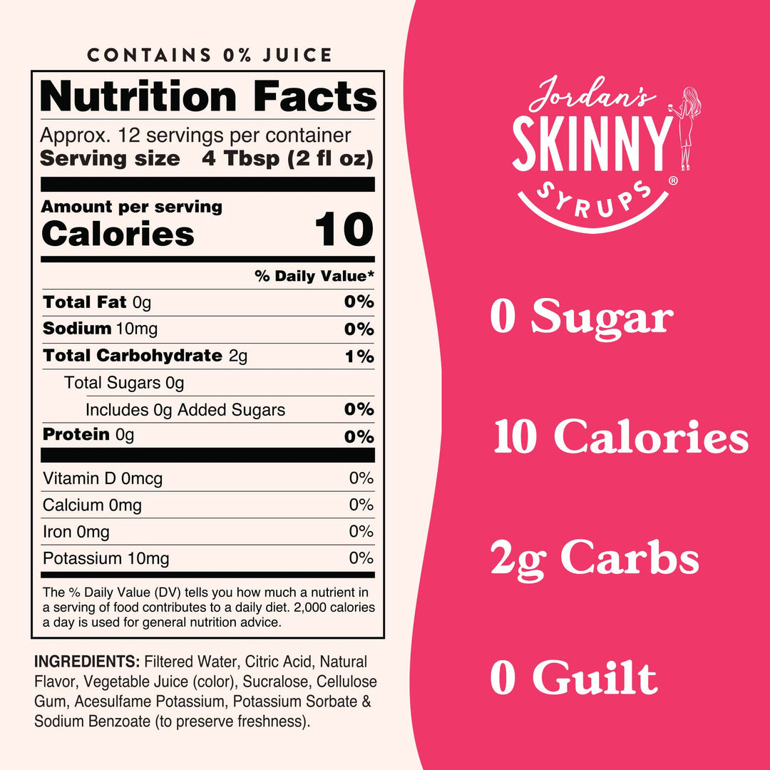 Strawberry Pink Lemonade Syrup Concentrate - Premium drink mix from Jordan's Skinny Mixes - Just $9.59! Shop now at Pat's Monograms