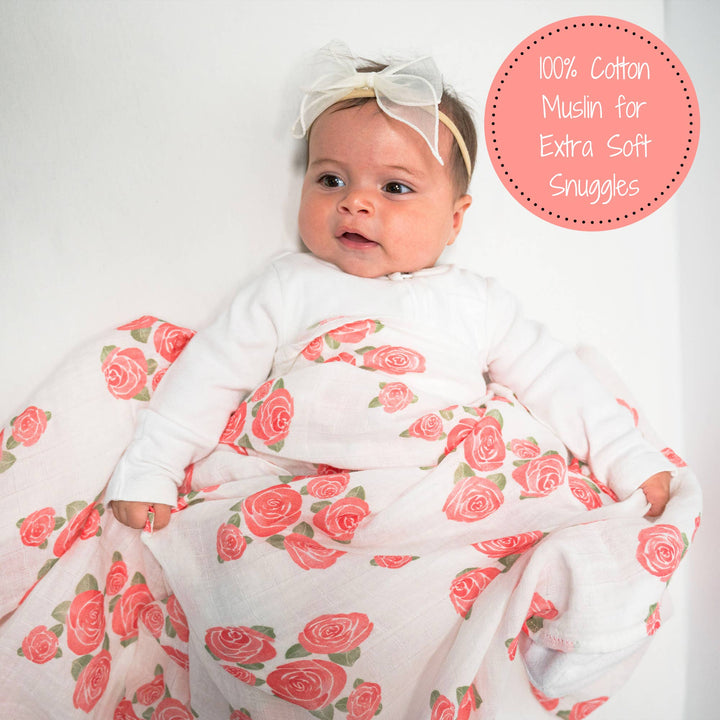 Blooming Elegance Baby Swaddle Blanket - Premium Swaddle from LollyBanks - Just $19.95! Shop now at Pat's Monograms