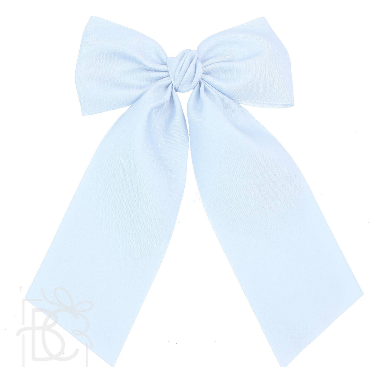 Matte Satin Longtail Hair Bow with Euro Knot — Beyond Creations, LLC Hairbows