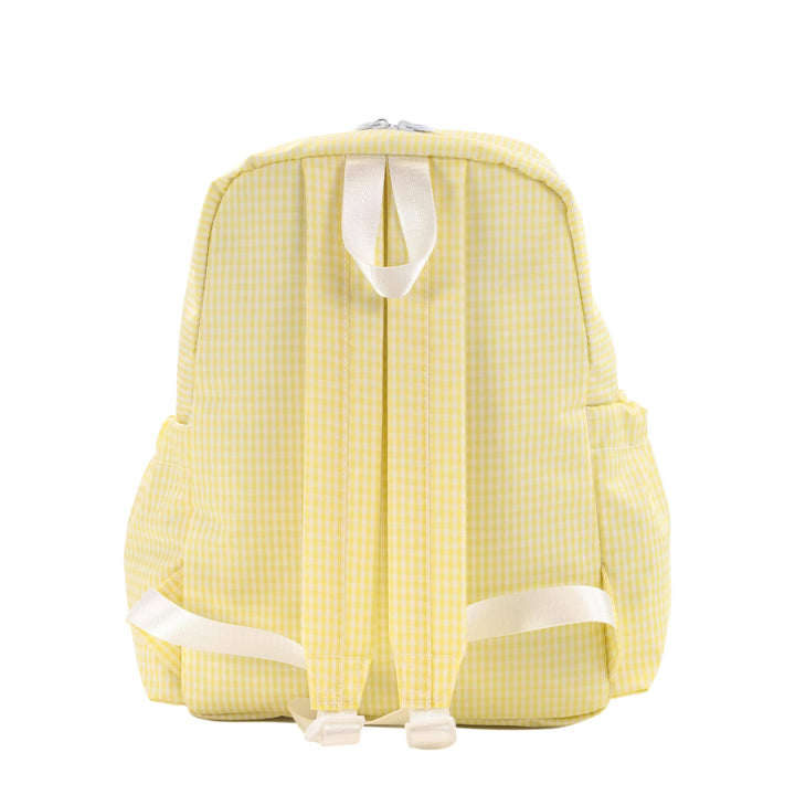 BACKPACKER - BACKPACK GINGHAM BUTTERCUP - Premium Backpack from TRVL Design - Just $64.95! Shop now at Pat's Monograms