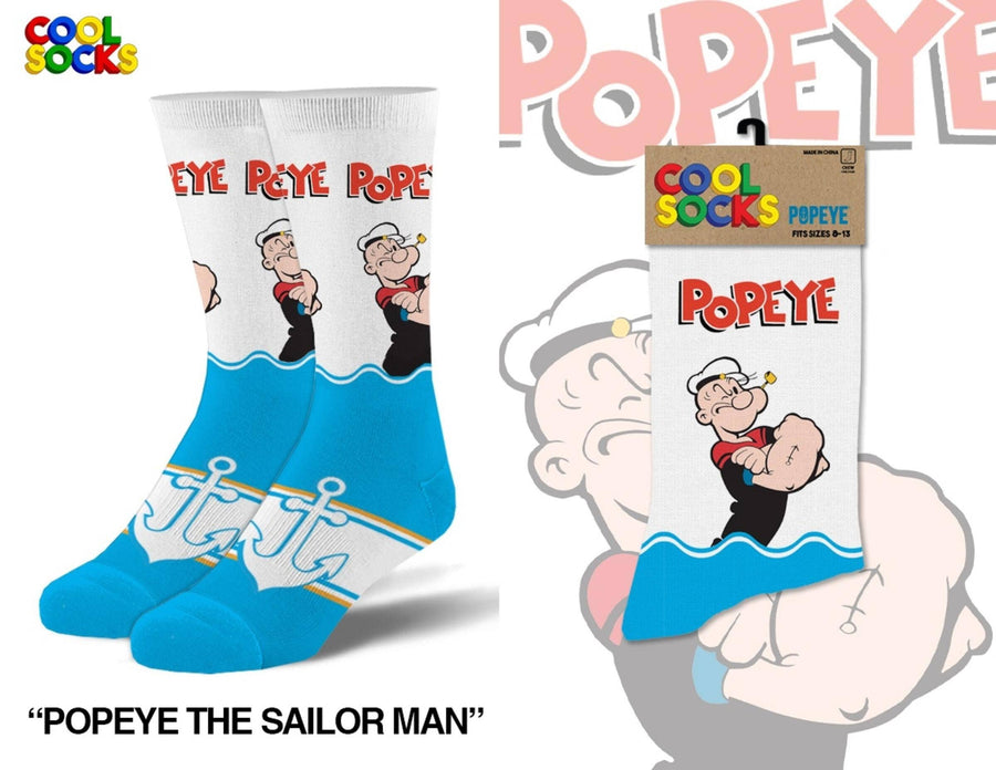 Popeye the Sailor Man Socks - Premium socks from Cool Socks - Just $12.95! Shop now at Pat's Monograms