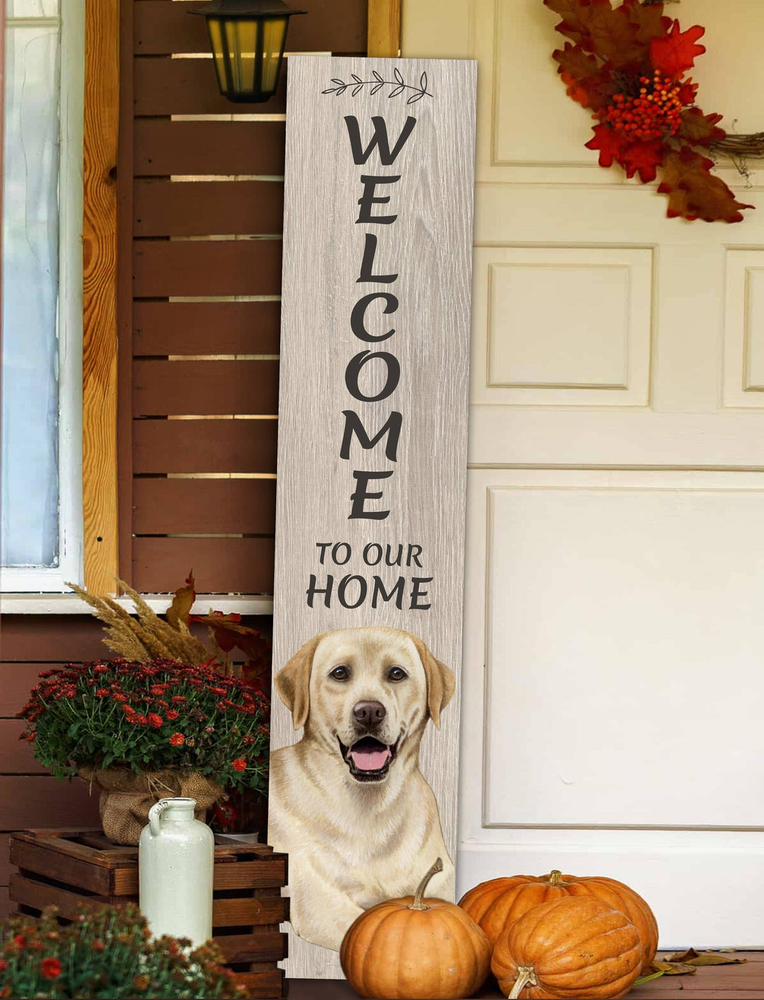 Lab, yellow Welcome sign - Premium  from E&S Pets - Just $39.99! Shop now at Pat's Monograms
