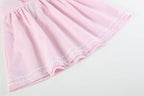 Pink Seersucker Pom Pom Flipflops Dress — Lil Cactus