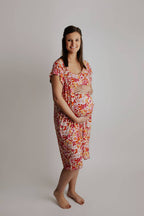 Wild Child Maternity Mommy Labor and Delivery/ Nursing Gown — Three Little Tots Maternity Clothing