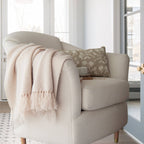 Oden Textured Boucle Throw: Cream / 50" X 60" — Tajik Home LLC blankets