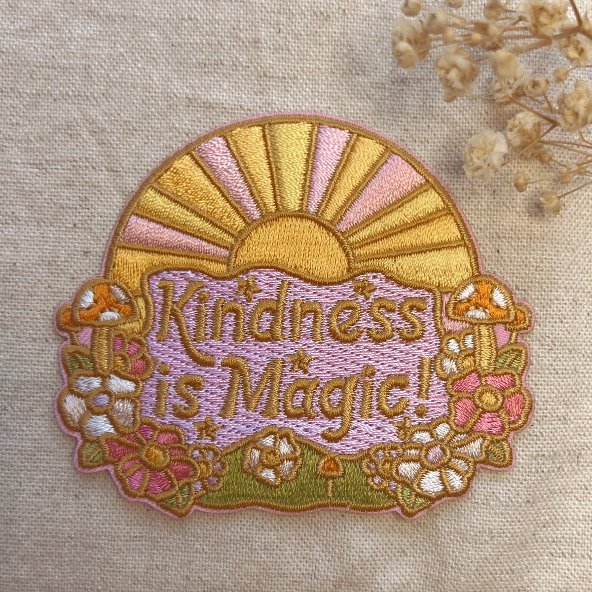 Patches - Iron On Patches - Embroidered Patches - Kindness i — Kindness is Magic Patch