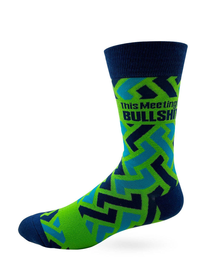 This Meeting is Bullshit Men's Novelty Crew Socks - Premium  from Fabdaz - Just $11.95! Shop now at Pat's Monograms