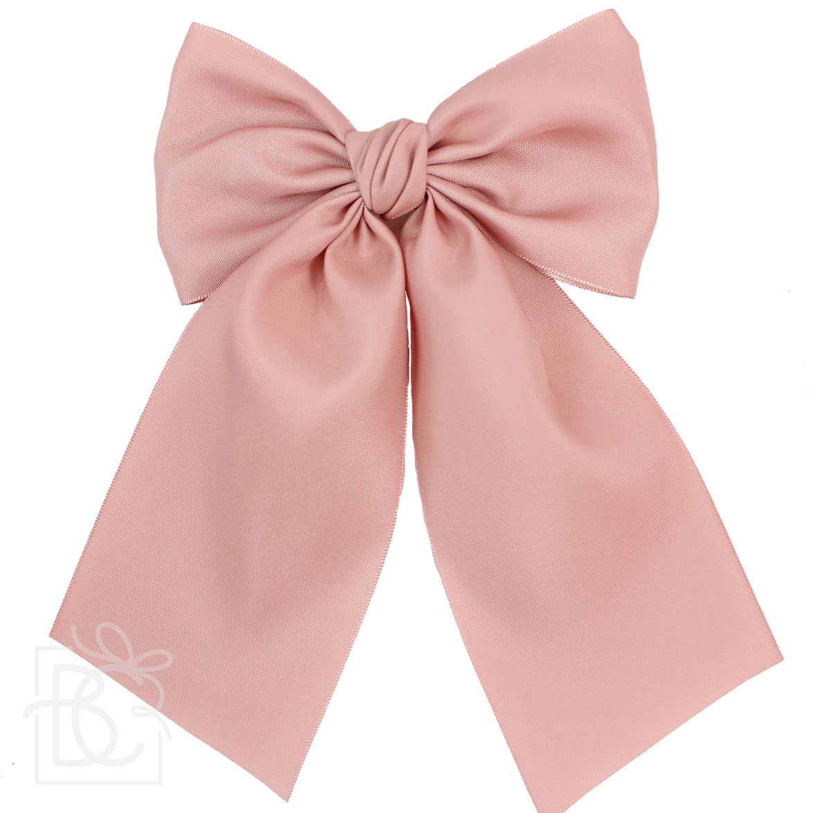 Matte Satin Longtail Hair Bow with Euro Knot — Beyond Creations, LLC Hairbows