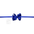 1/4" PANTYHOSE HEADBAND W/SIGNATURE GROSGRAIN BOW — Beyond Creations, LLC Baby Accessories