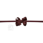 1/4" PANTYHOSE HEADBAND W/SIGNATURE GROSGRAIN BOW — Beyond Creations, LLC Baby Accessories