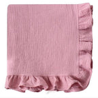Muslin Ruffle Blanket - Baby Gift, Shower Gift, Newborn — Zsa Zsa & LoLLi Baby Accessories