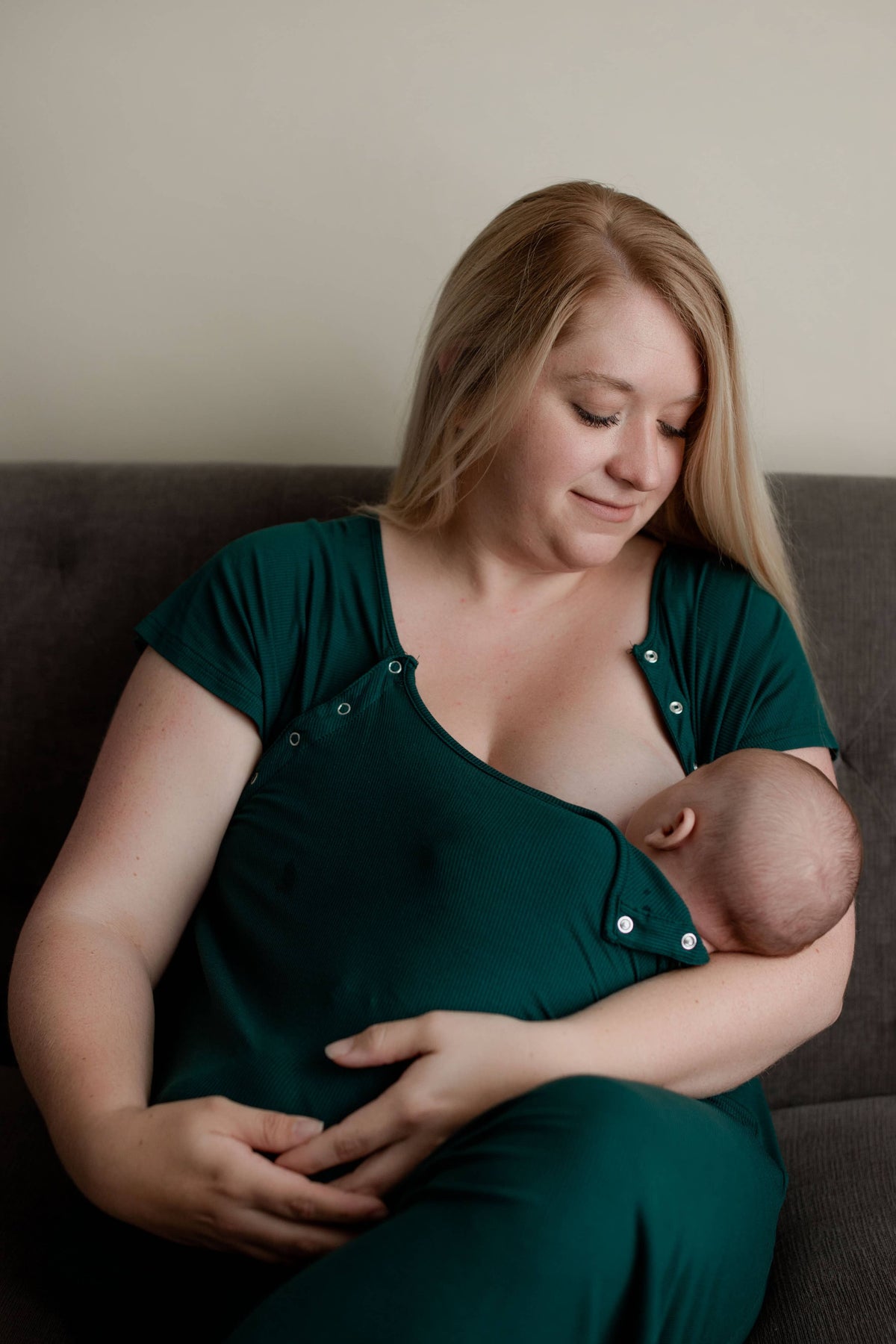 Forest Maternity Mommy Labor and Delivery/ Nursing Gown — Three Little Tots Maternity Clothing