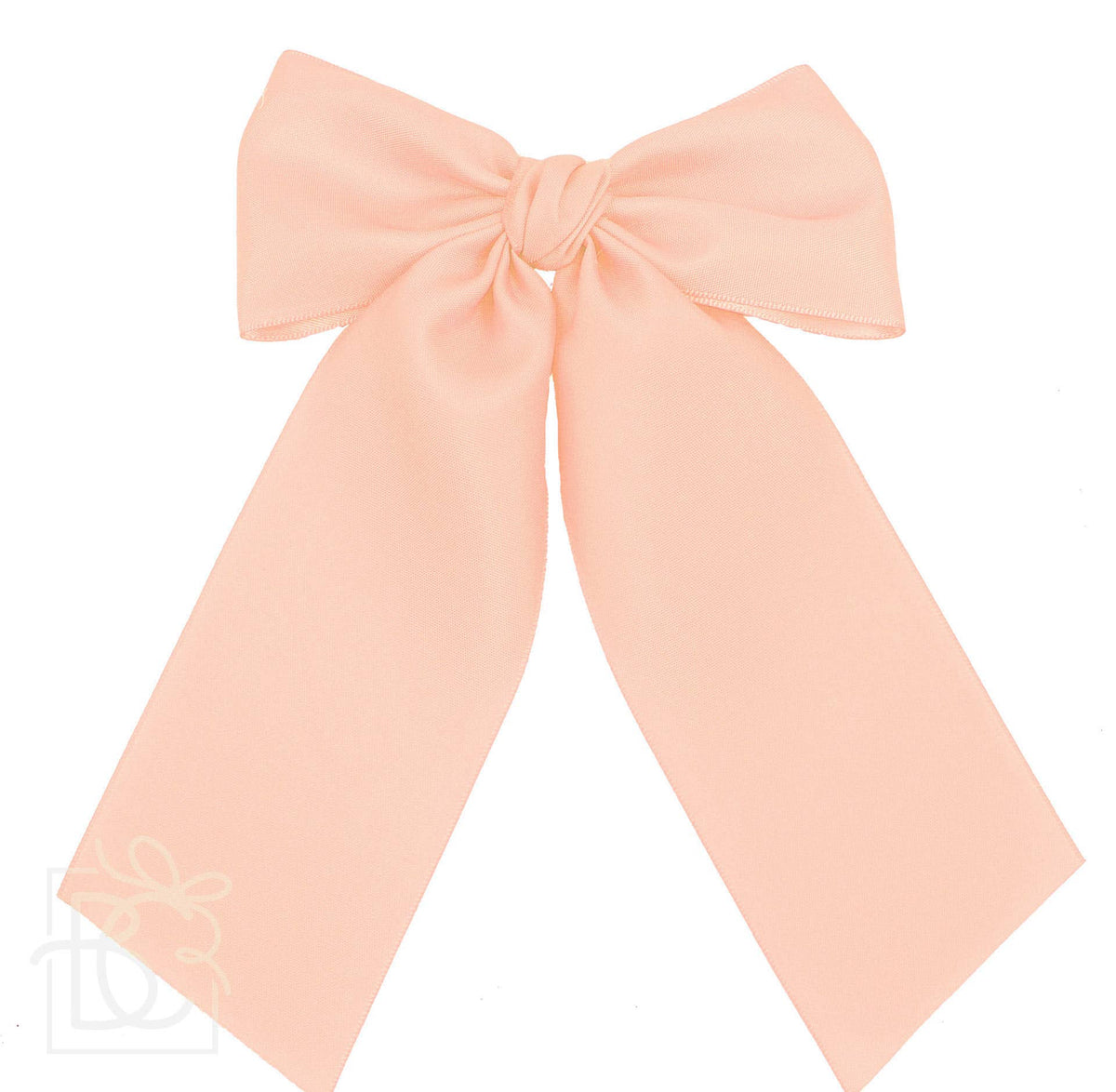 Matte Satin Longtail Hair Bow with Euro Knot — Beyond Creations, LLC Hairbows
