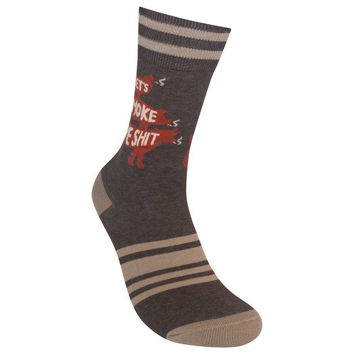 Let's Smoke Some Shit BBQ Socks - Premium Socks from Funatic - Just $12.95! Shop now at Pat's Monograms