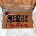 Leopard Merry Christmas Coir Doormat — The Royal Standard Christmas Decor
