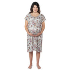 Floral Mommy Labor and Delivery/ Nursing Gown — Three Little Tots Maternity Clothing
