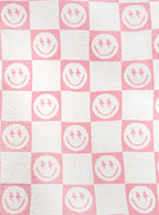 Pink Bolt Smile Blanket — Living Royal