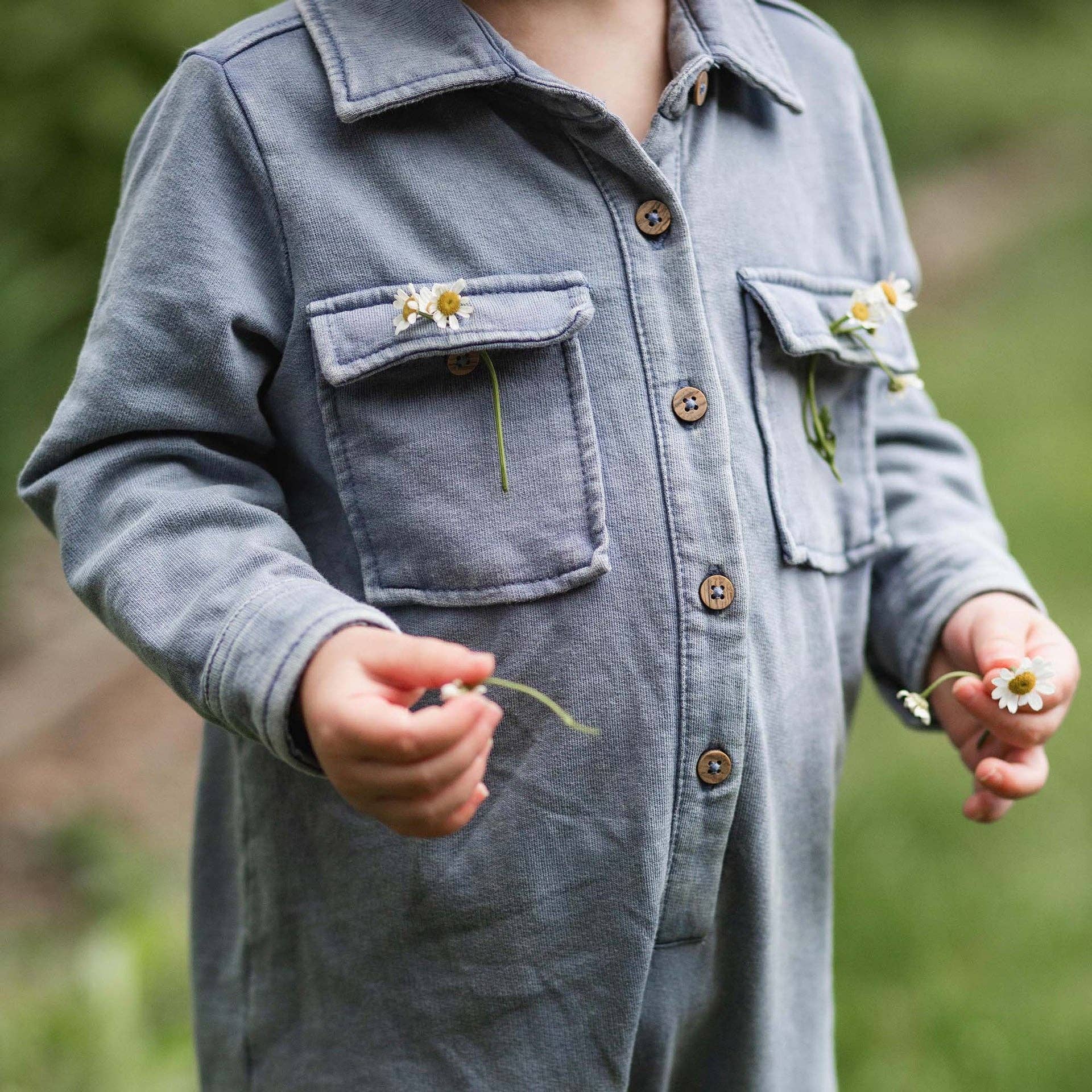 Acid Wash Infant Jumpsuit - Premium Baby & Toddler Outfits from Burt's Bees Baby - Just $24.95! Shop now at Pat's Monograms