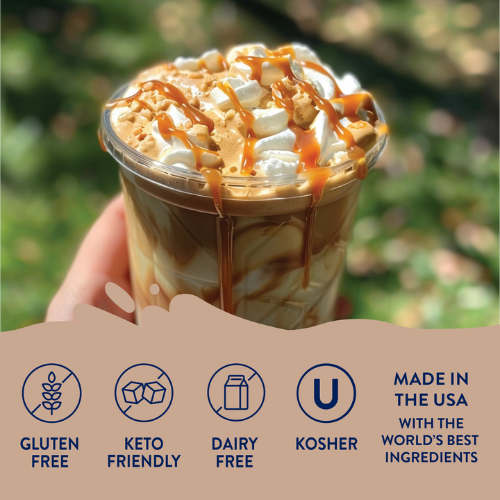 Sugar Free Salted Caramel Syrup - Premium  from Jordan's Skinny Mixes - Just $9.59! Shop now at Pat's Monograms