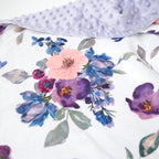 Premium Baby & Toddler Blanket - Purple & Blush Floral — Honey Lemonade