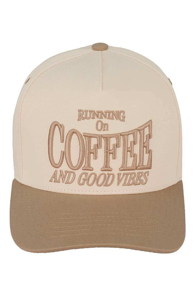C.C RUNNING ON COFFEE AND GOOD VIBES Trucker Cap — Hana