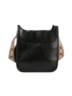 Front Pocket Stylized Strap Shoulder Bag — Handbag Factory Corp