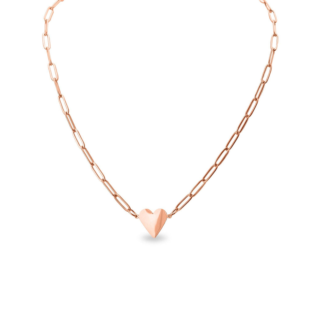 Paperclip Heart Necklace - Premium  from WJW - Just $29.95! Shop now at Pat's Monograms