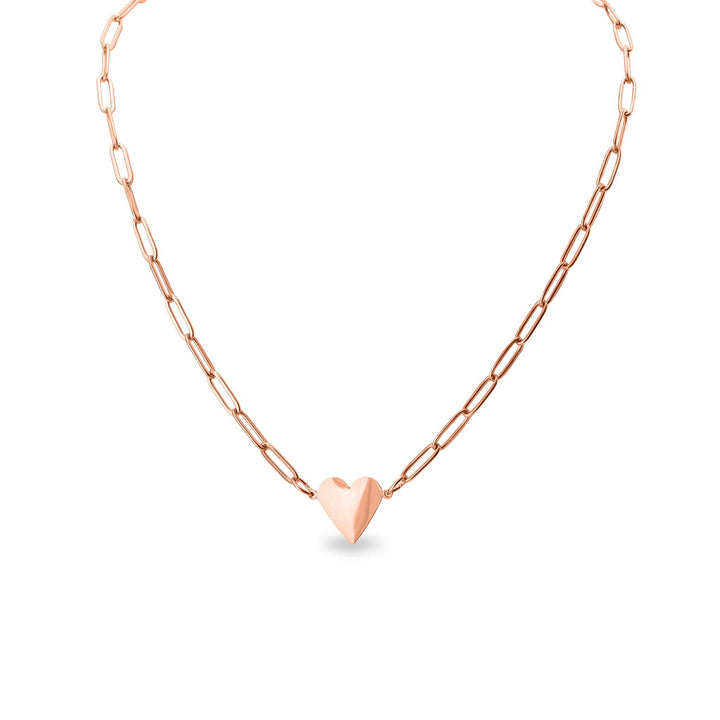 Paperclip Heart Necklace - Premium  from WJW - Just $29.95! Shop now at Pat's Monograms