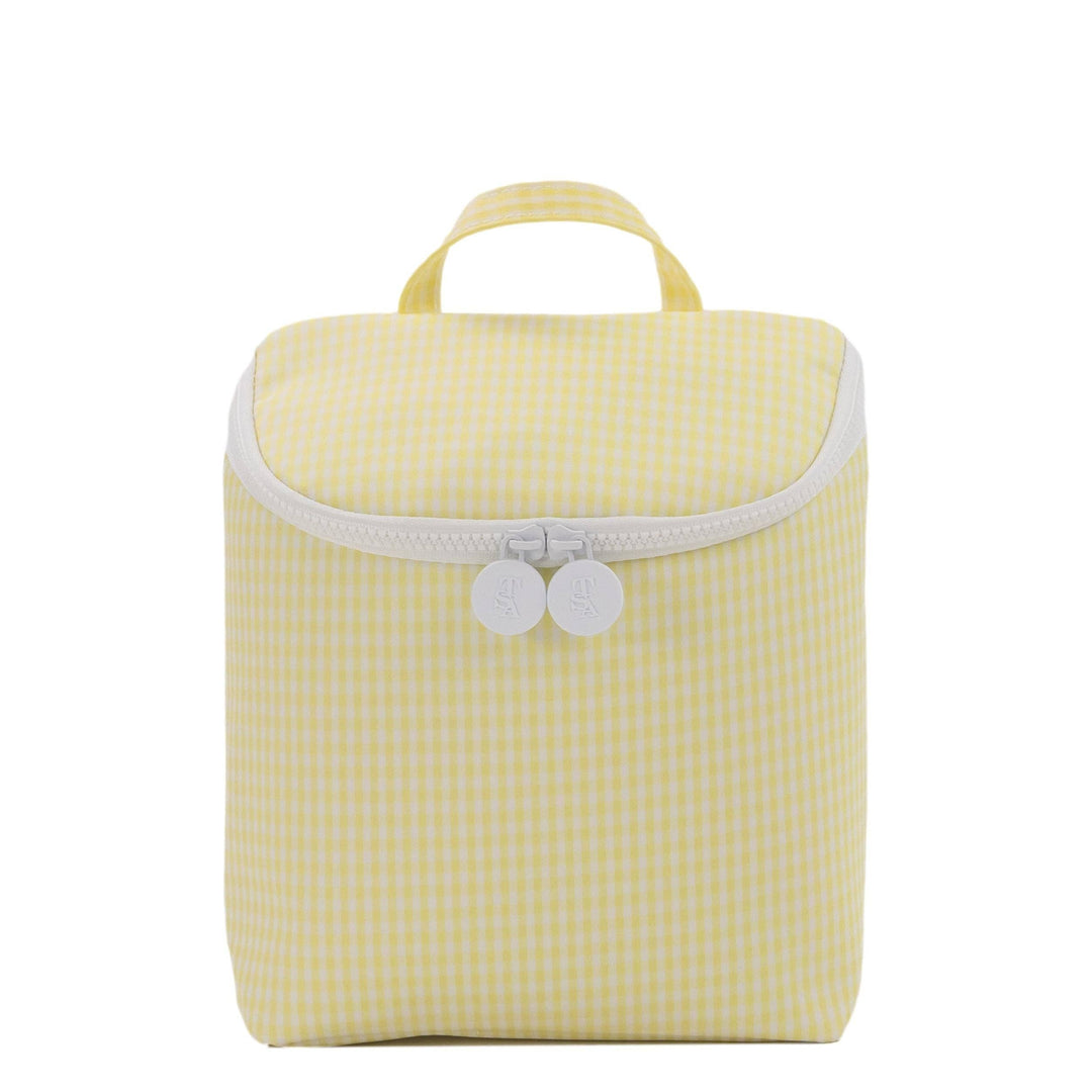 Take Away Insulated Lunch Bag - Gingham Buttercup - Premium lunch bag from TRVL Design - Just $39.95! Shop now at Pat's Monograms