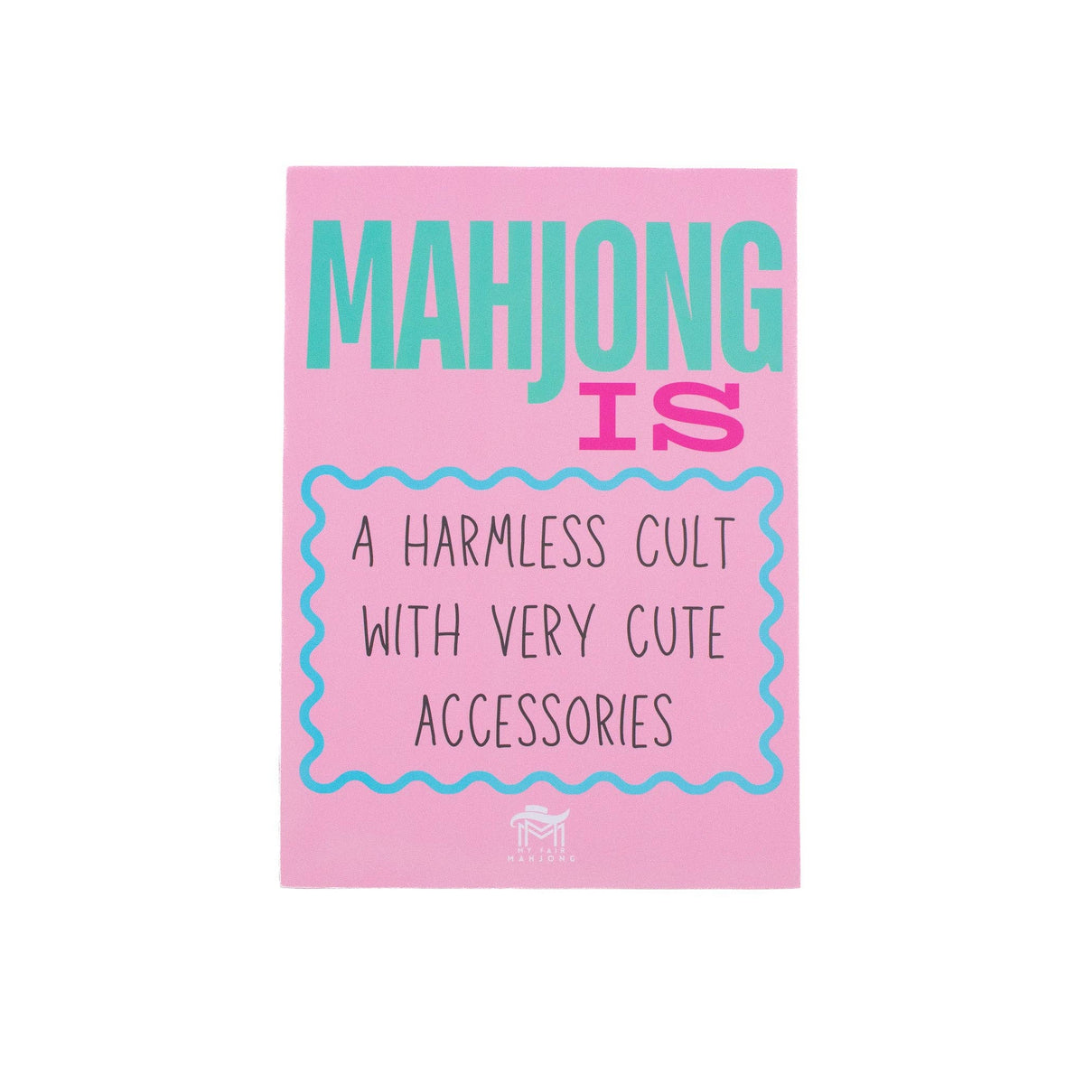 MAHJONG SHUFFLE CARD  |  Mahjong Is Series  |  Sized to Store with League Cards
