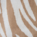 Rumi Zebra Cotton Knit Throw: Beige — Tajik Home LLC
