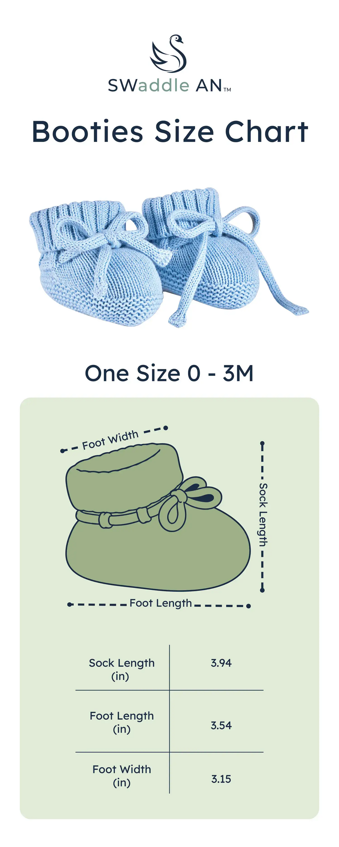 100% Cotton Knit Baby Booties - Premium Baby Accessories from SwaddleAn - Just $21.95! Shop now at Pat's Monograms