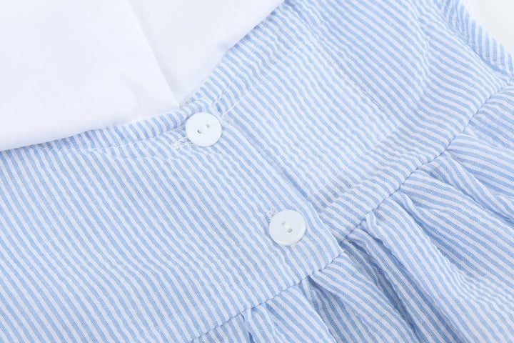 Blue Bunnies Seersucker Yoke Dress - Premium Baby & Toddler Dresses from Lil Cactus - Just $39.95! Shop now at Pat's Monograms