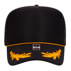 Embroidered Chain Stitch Trucker Hat — Headwear