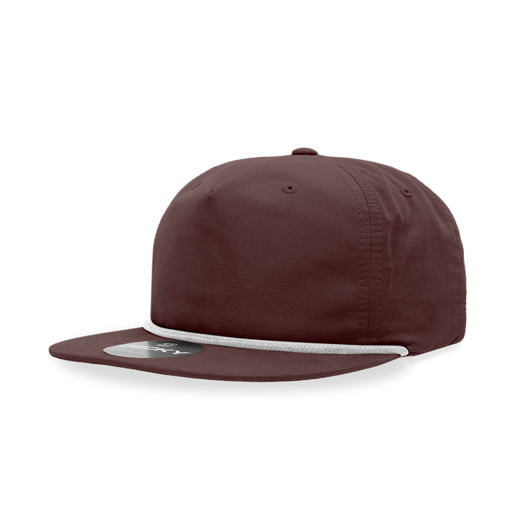 Decky 6032 Classic Rope Cap, 5 Panel Flat Bill Hat, Snapback - Premium Caps from The Park Wholesale - Just $14.95! Shop now at Pat's Monograms