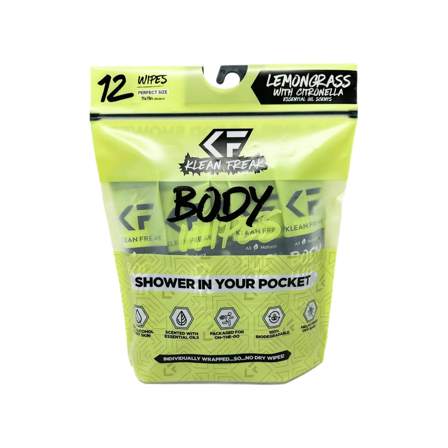 Full Lemongrass 12 Pack - Premium Body Wipe from Klean Freak - Just $15! Shop now at Pat's Monograms